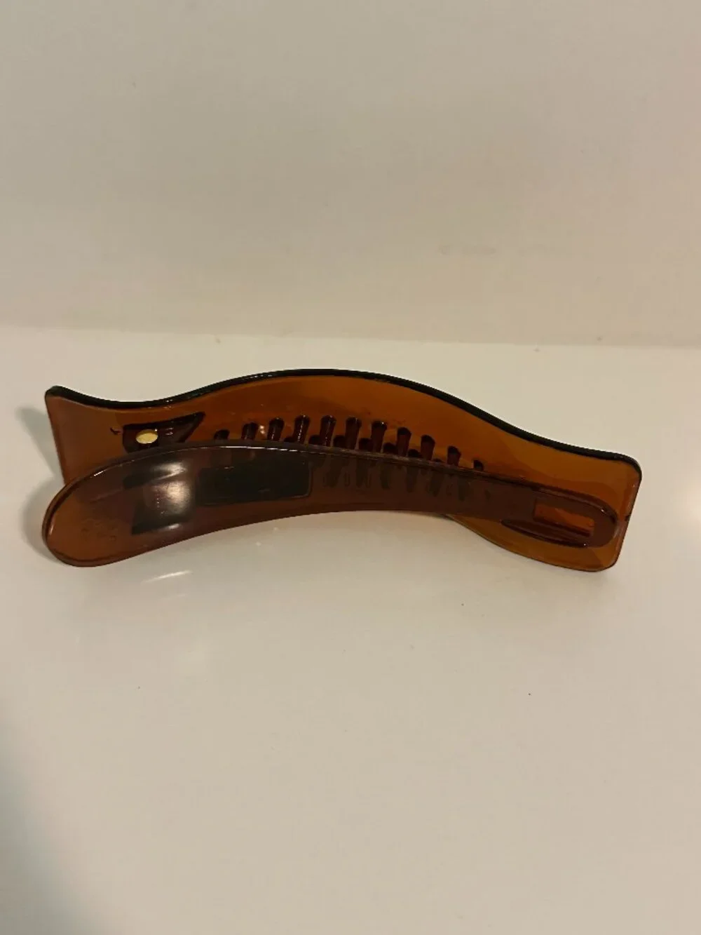 Large Brown Tortoiseshell Banana Hair Clip 13 cm